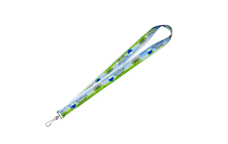 1" Textured Polyester Multi-Color Sublimation Lanyard